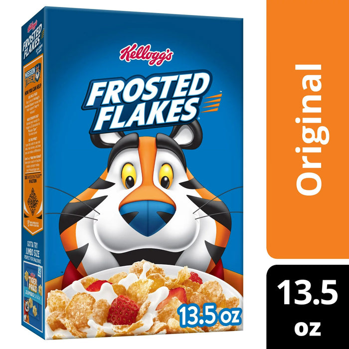 Kellogg's Frosted Flakes Cereal de desayuno frío original 13.5 oz