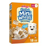 Kellogg's Frosted Mini-Wheats Cereal de desayuno frío original 18 oz