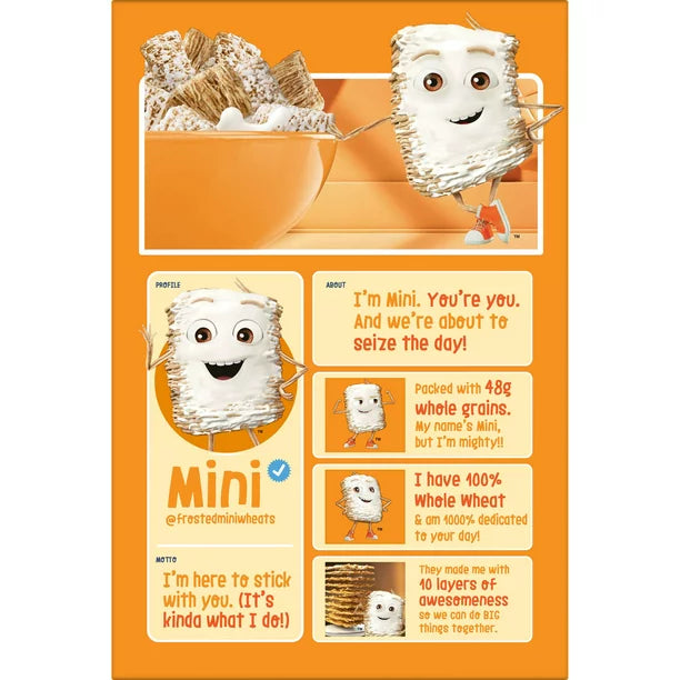 Kellogg's Frosted Mini-Wheats Cereal de desayuno frío original 18 oz