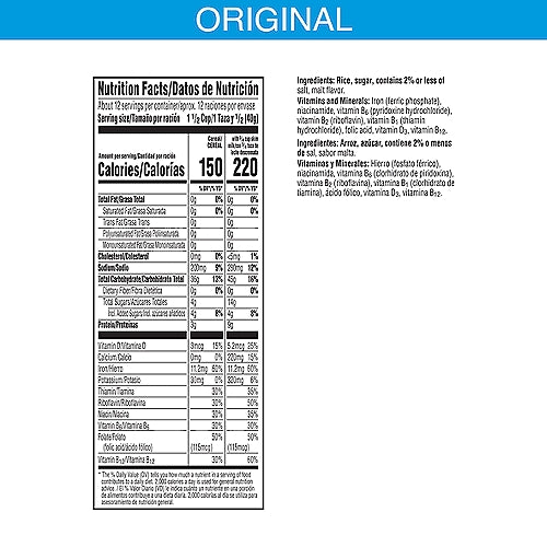 Kellogg's Rice Krispies Original Cold Breakfast Cereal 18 oz