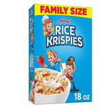Kellogg's Rice Krispies Original Cold Breakfast Cereal 18 oz