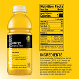 Vitaminwater Energy Electrolyte agua mejorada bebida cítrica tropical botella de 20 fl oz