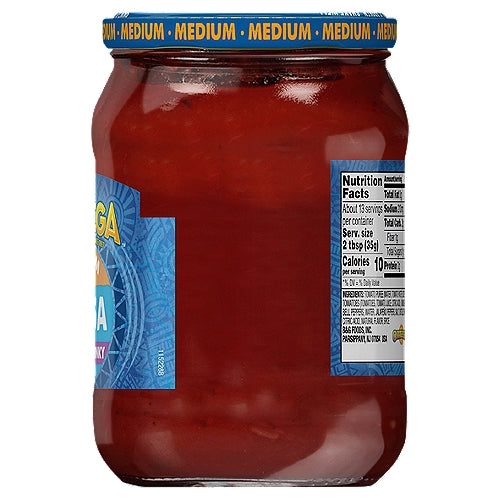 Ortega Salsa - Gruesa y Gruesa Mediana 16 oz
