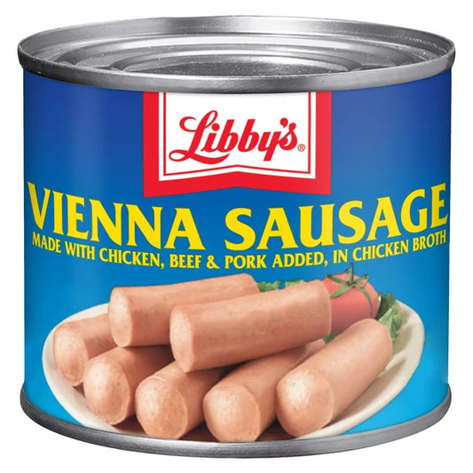 Salchicha de Viena de Libby en caldo de pollo Salchicha enlatada 4.6 oz