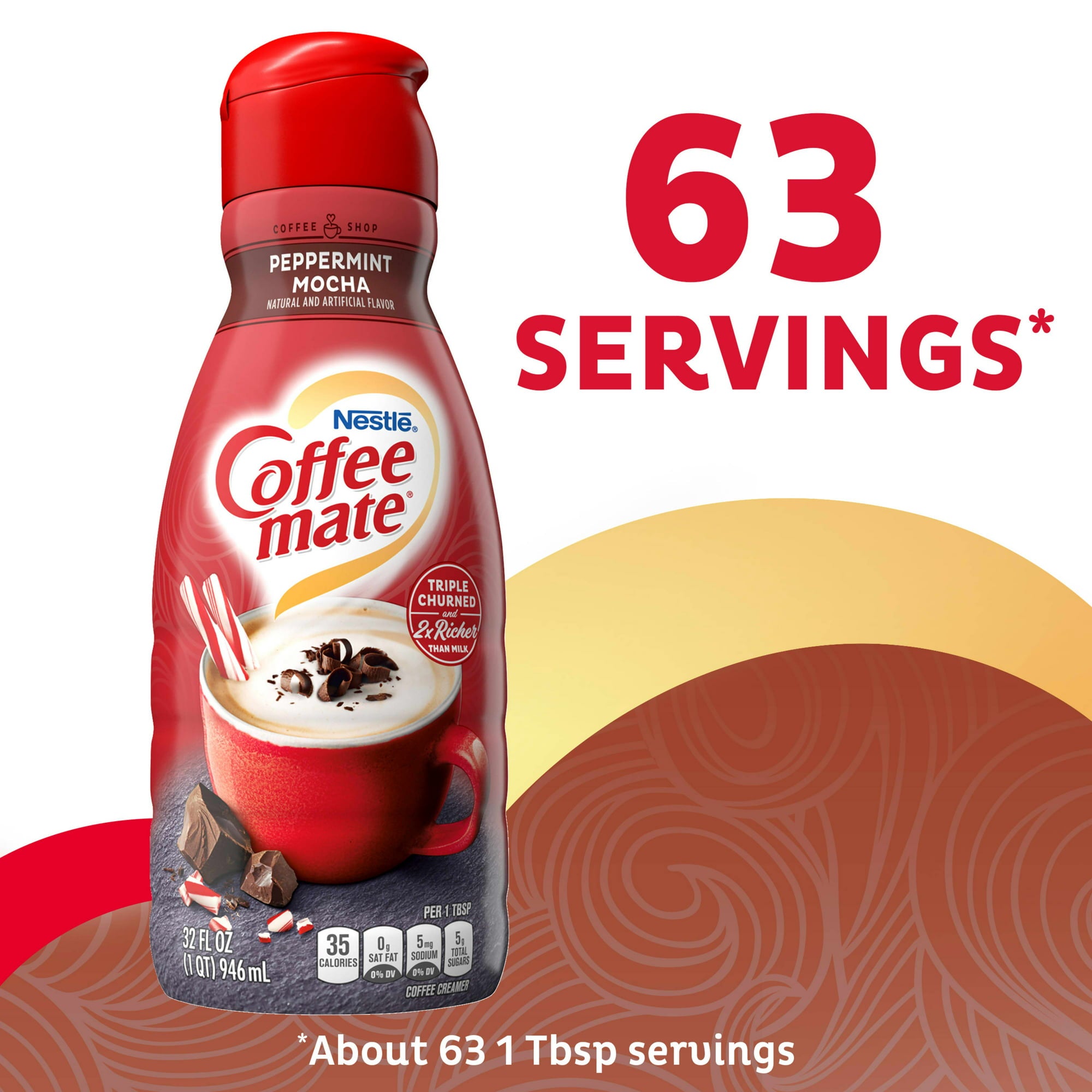 Nestlé Coffee Mate Peppermint Mocha Coffee Creamer 32 fl oz
