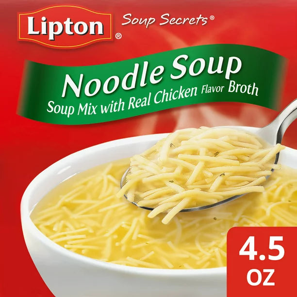 Lipton Soup Secrets Instant Soup Mix Noodle 4.5 oz 2 unidades (estable en el estante)