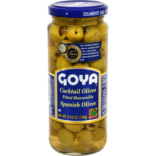 Goya Cocktail Aceitunas Deshuesadas 5.5 Oz