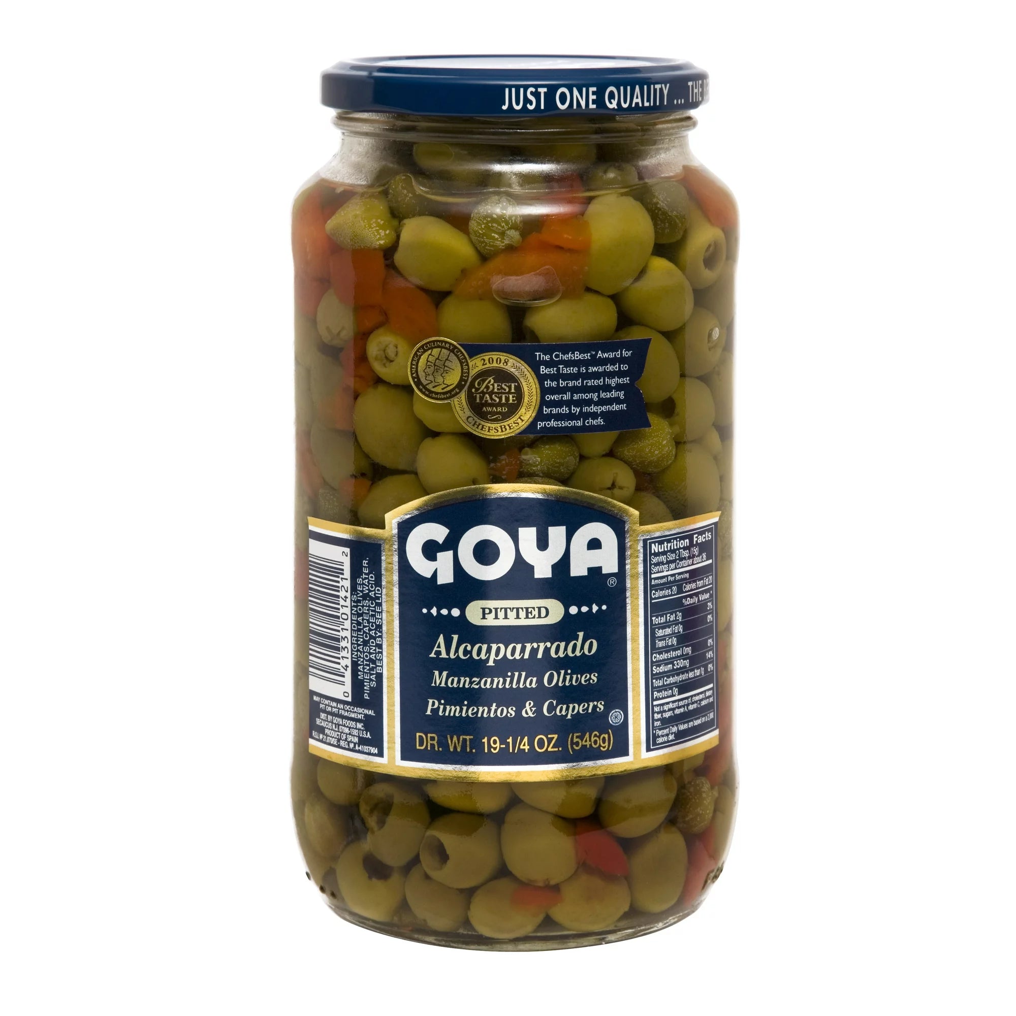 Goya Pitted Alcaparrado Manzanilla Olives 19 oz