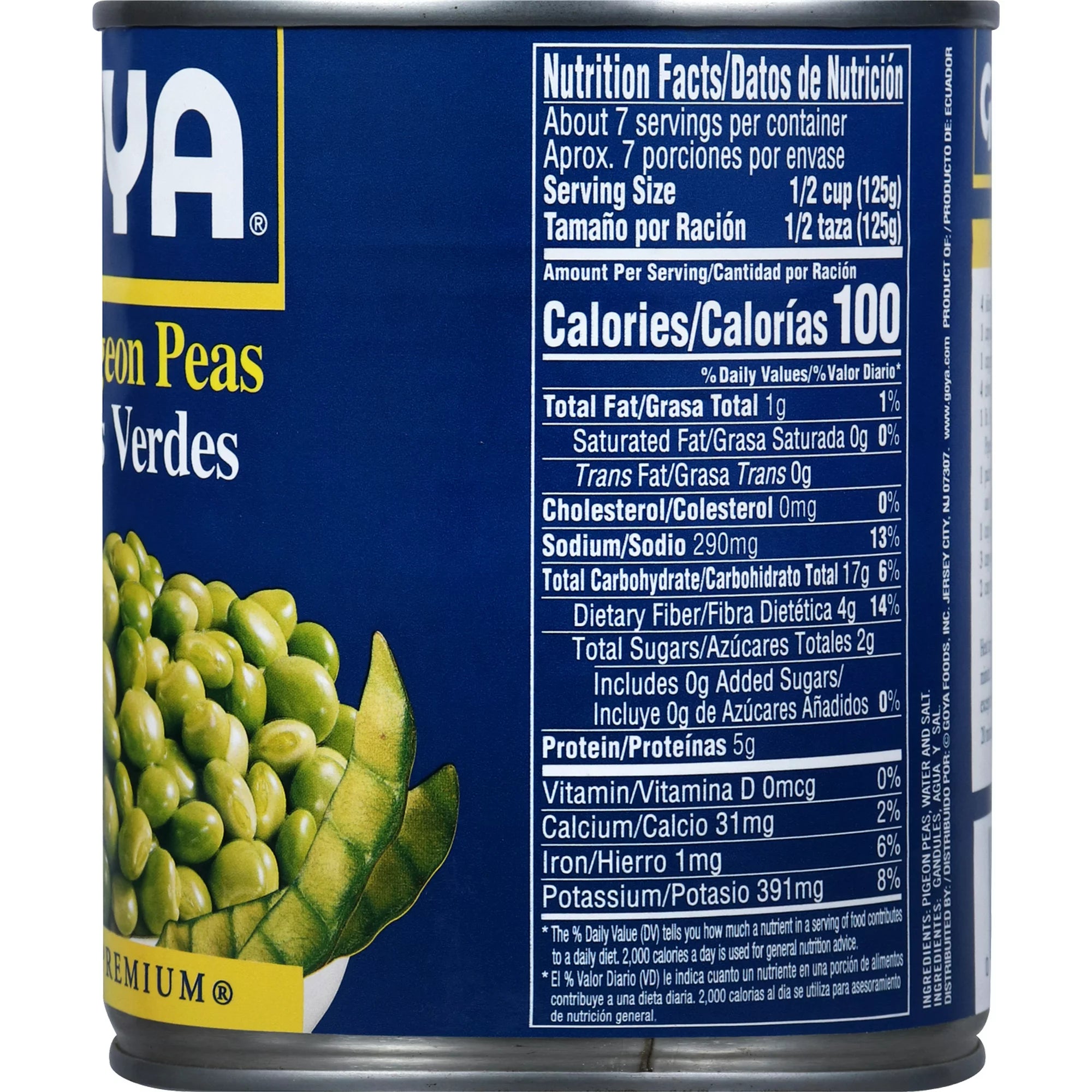 GOYA Green Pigeon Peas 29 Oz