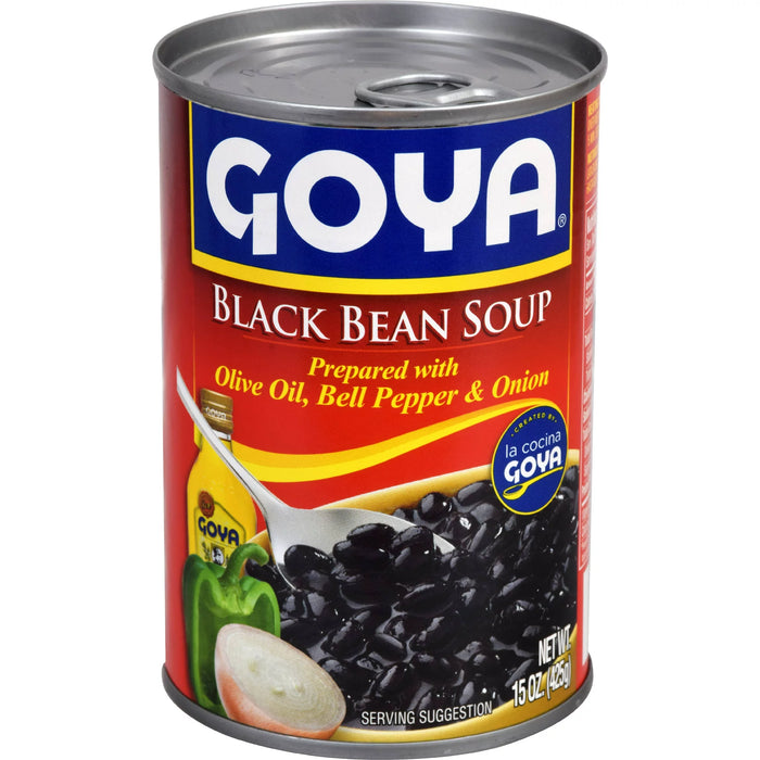 Sopa de Frijoles Negros Goya 15 oz