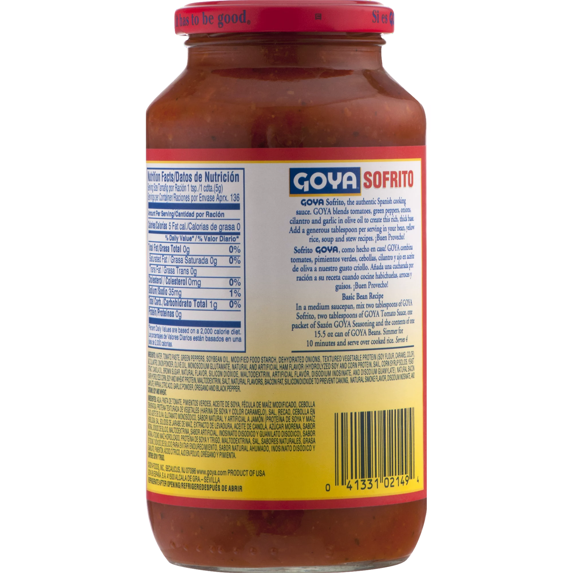 Goya Sofrito Tomato Cooking Base 24.0 OZ