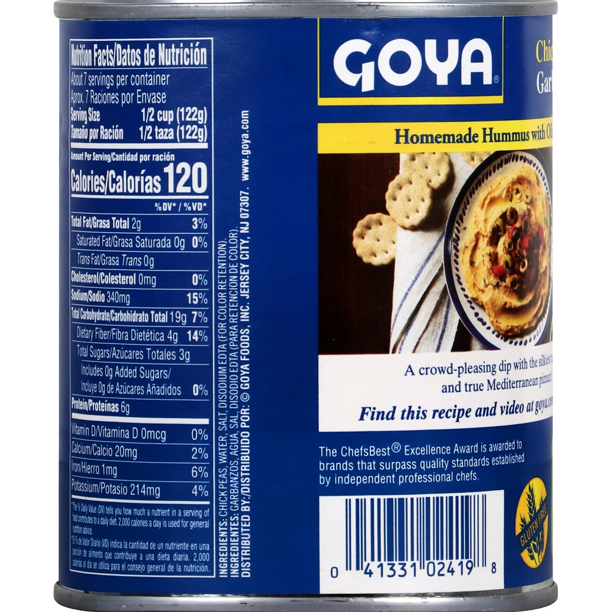 Goya Chick Peas Canned Vegetables 29 oz Can