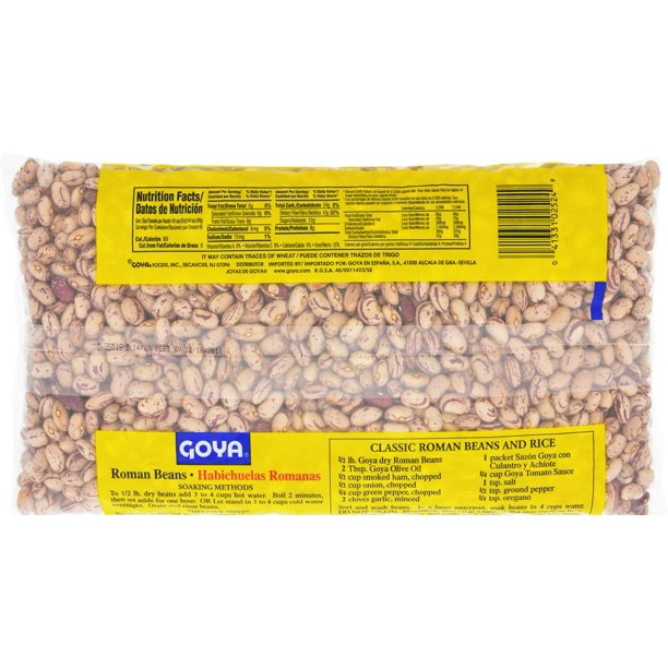 Goya Foods Frijoles Romanos Goya 4 Lb