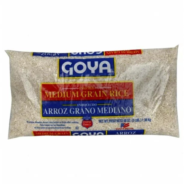 GOYA Enriched Medium Grain Rice 3 Lb