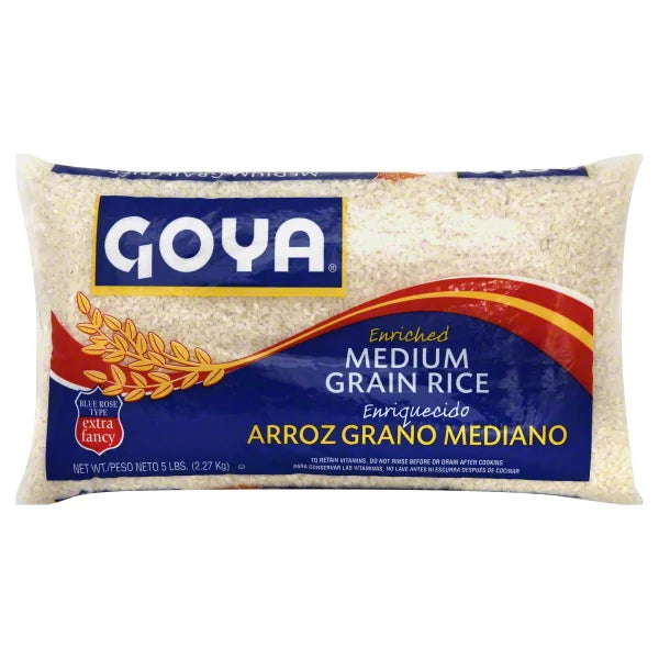 Goya Medium Grain Rice 5 lbs