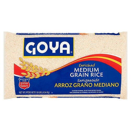 Goya Enriched Medium Grain Rice 10 lbs