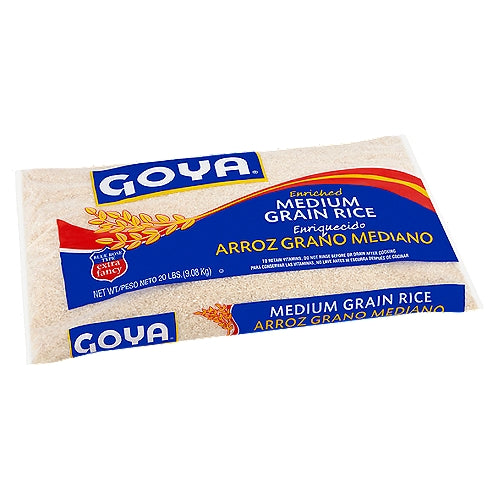 Goya Enriched Medium Grain Rice 20 lbs
