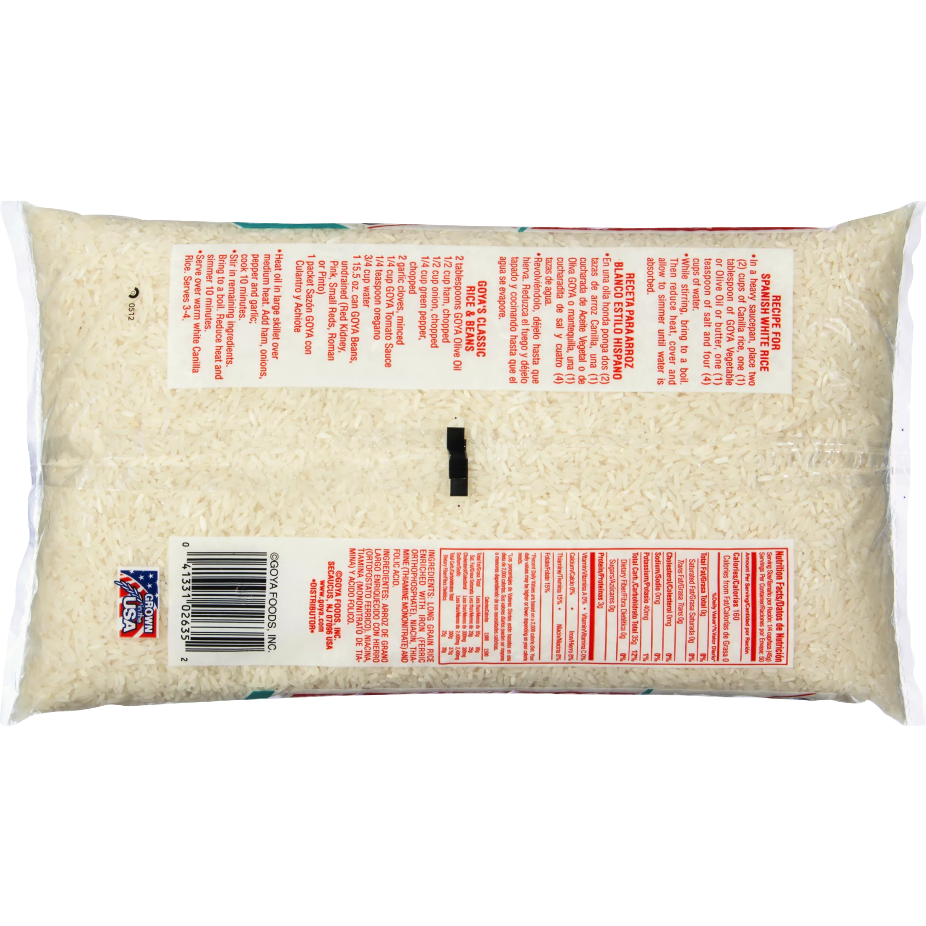 Goya Canilla Rice 5 lb