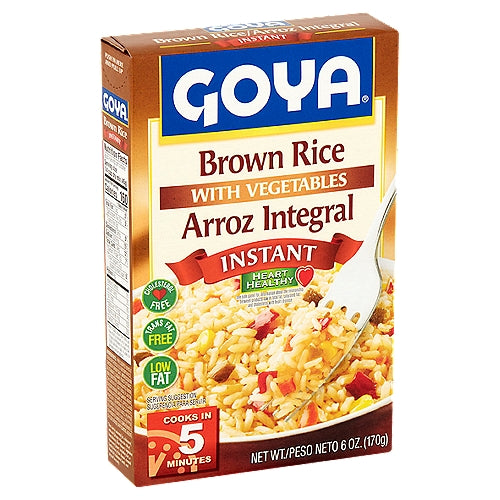 Goya Instant Brown Rice with Vegetables 6 oz