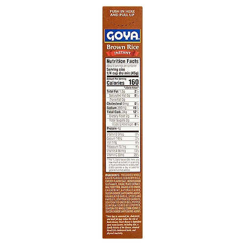 Goya Instant Brown Rice with Vegetables 6 oz