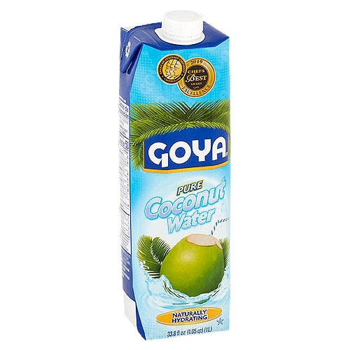 Agua de coco pura hidratante natural Goya 33.8 fl oz