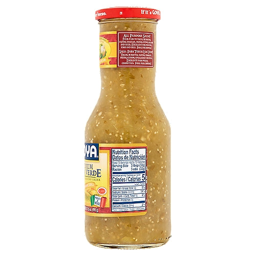 GOYA MEDIUM SALSA VERDE 17.6 OZ