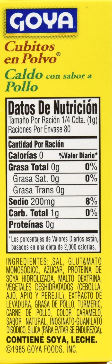 GOYA Powdered Chicken Bouillon Econo Pak 7.05 oz