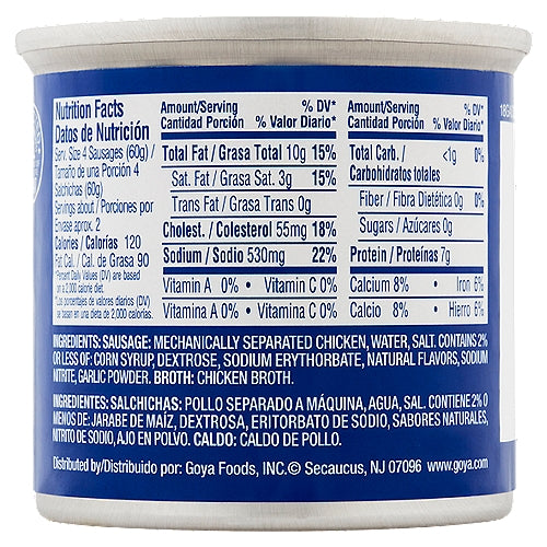 Goya Chicken Vienna Sausages in Chicken Broth 4.6 oz