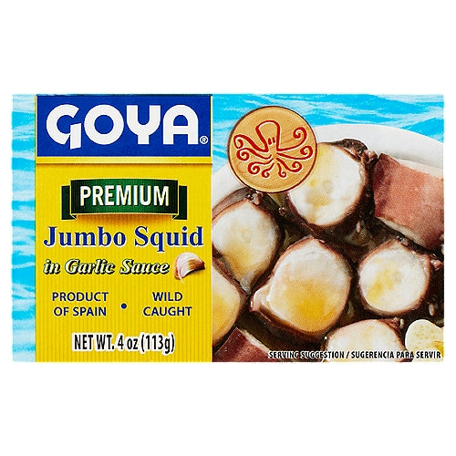 Goya Premium Calamares Jumbo en Salsa de Ajo 4 oz