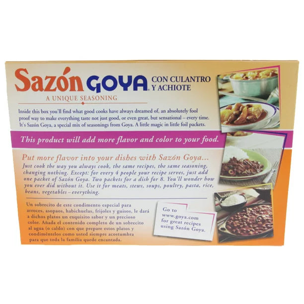 Sazon Goya con cilantro y achiote 6.33 Oz