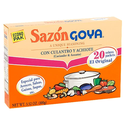 Goya Coriander & Annatto Seasoning Econo Pak 20 count 3.52 oz