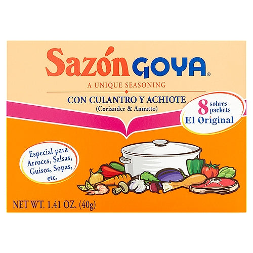 GOYA Sazon Coriander & Annatto Seasoning 1.41 Oz