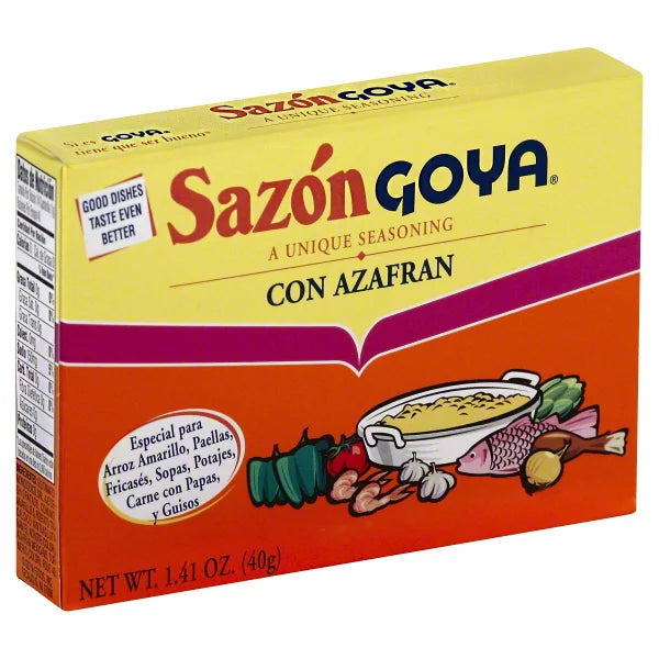 GOYA Sazon Azafran Seasoning 1.41 Oz