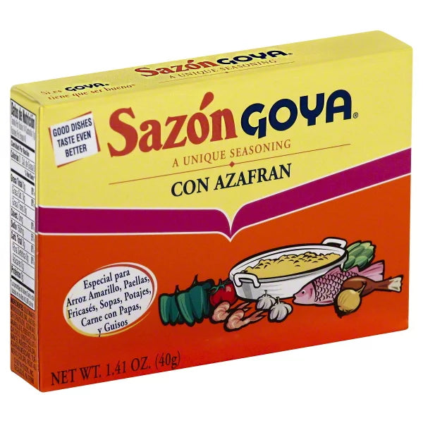 GOYA Sazon Azafran Condimento 1.41 Oz