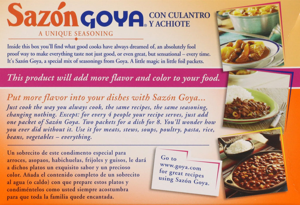 Goya Sazon Coriander & Annatto Low Sodium Seasoning 3.52 oz