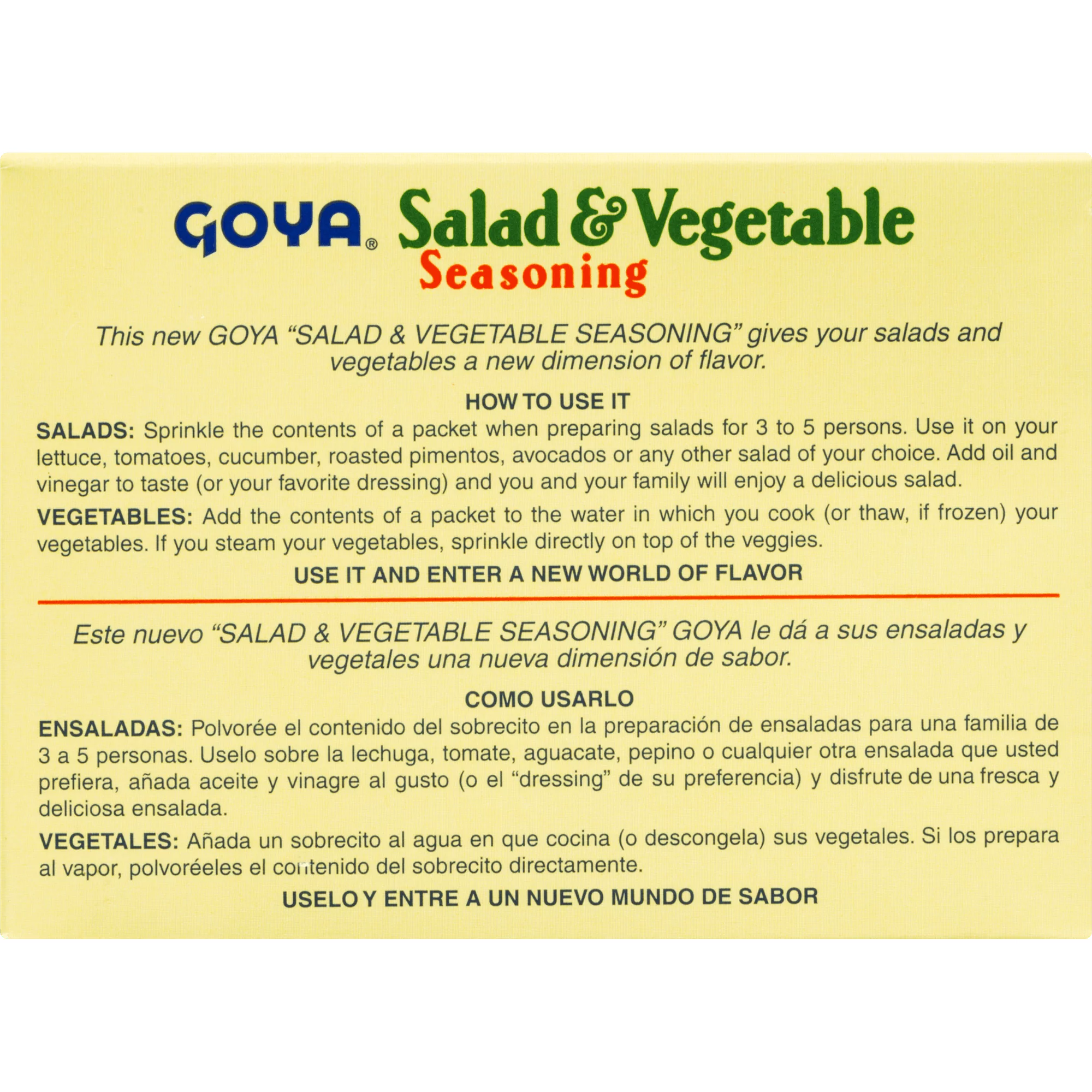 Goya Salad & Vegetable Seasoning 1.41 OZ