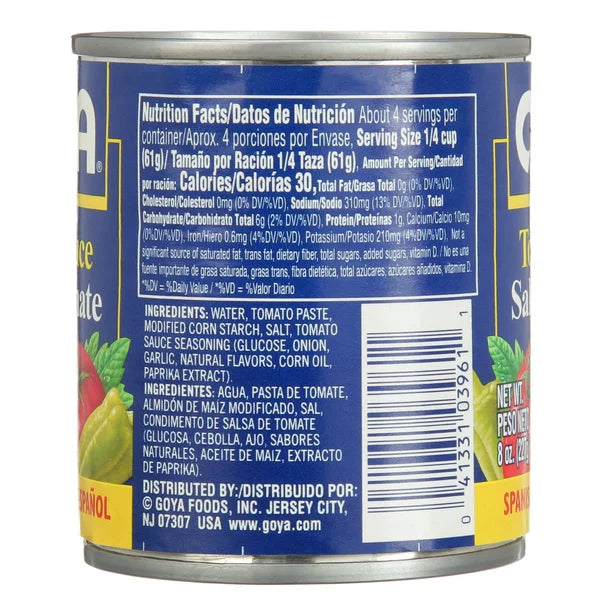 Goya Tomato Sauce 8-Ounce Units