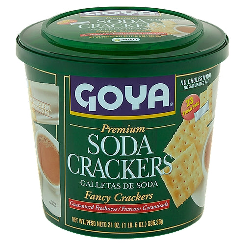 Goya Premium Soda Crackers 23 count 21 oz