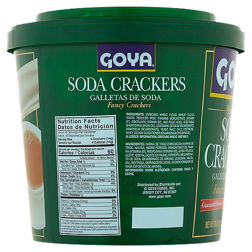 Goya Premium Soda Crackers 23 unidades 21 oz