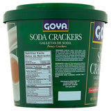 Goya Premium Soda Crackers 23 unidades 21 oz