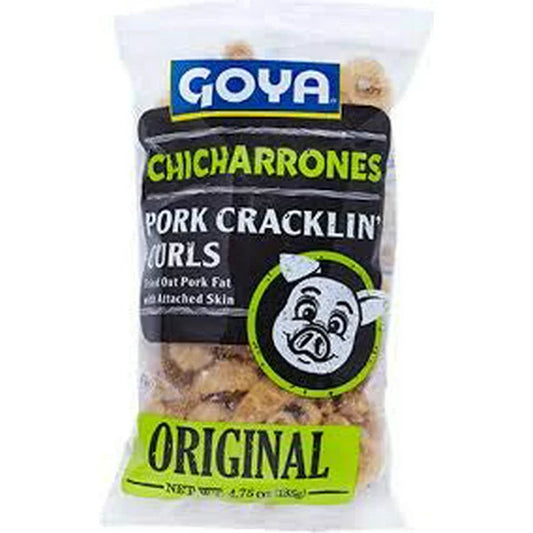 GOYA Chicharrones Pork Cracklin' Curls Original 4.75 Oz