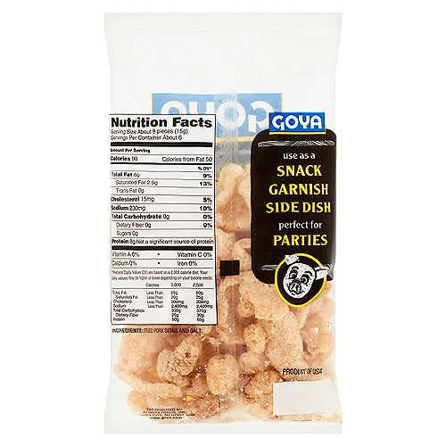 Goya Original Fried Pork Rinds 3 oz
