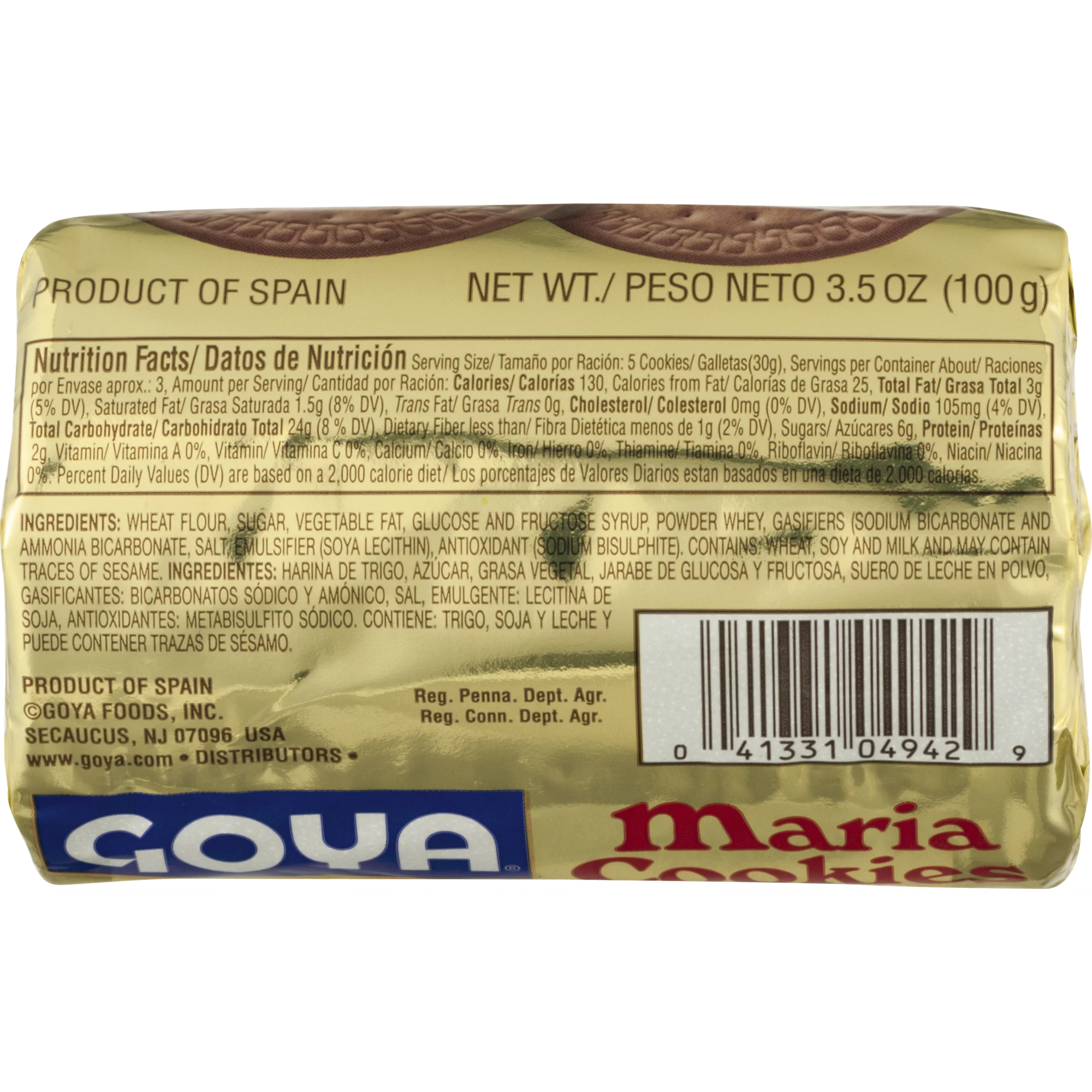 Galletas Goya María 3.5 oz