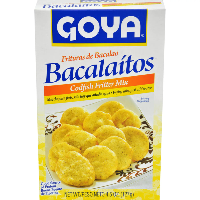 Goya Bacalaitos Mezcla de Buñuelos de Bacalao 4.5 Oz