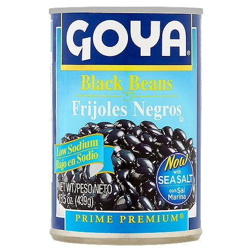Goya Prime Premium Low Sodium Black Beans 15.5 oz