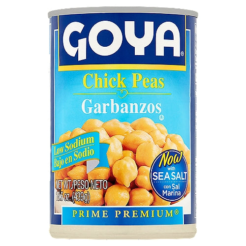 Goya Prime Premium Bajo en Sodio Garbanzos 15.5 oz