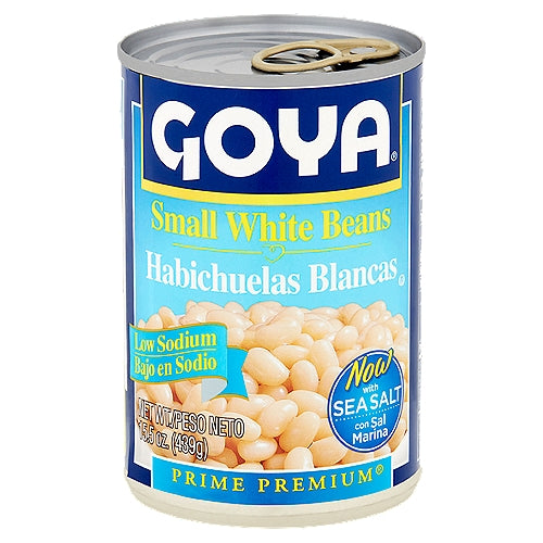 Frijoles blancos pequeños Goya Prime Premium Low Sodium 15.5 oz