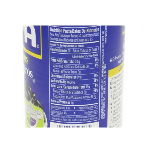 Goya Black Beans 15.5 oz
