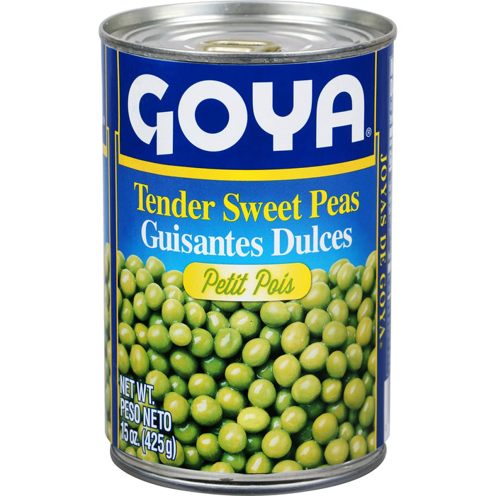 Goya Tender Sweet Peas Verduras enlatadas 15 oz