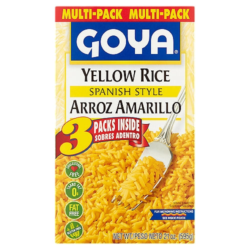 Goya Spanish Style Yellow Rice Multi-Pack 3 unidades 21 oz